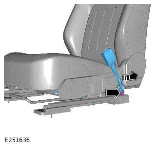 Front Row Seatbelt Buckle - Vehicles Without: Power Seats